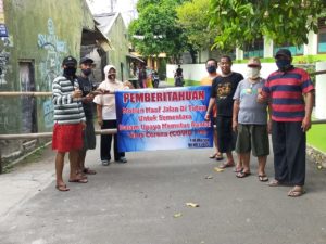 Perang Covid-19, Akses Keluar Masuk Perkampungan pun Ditutup