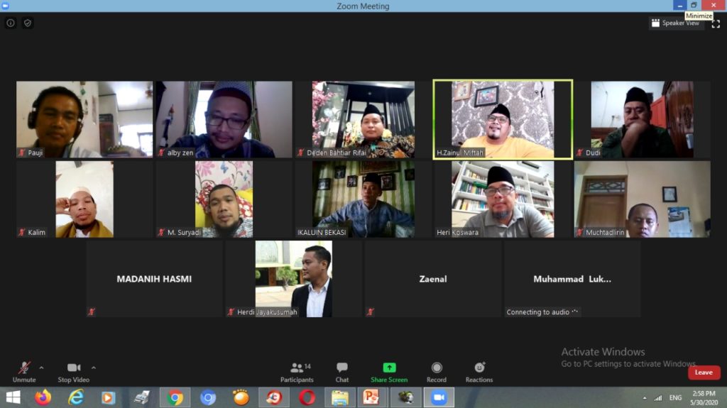 Ngezoom Bareng IKALUIN Bekasi Raya, Ini yang Dibicarakan