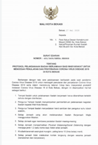 Mulai Besok, Jumatan dan Salat Berjamaah Wajib Pakai Masker