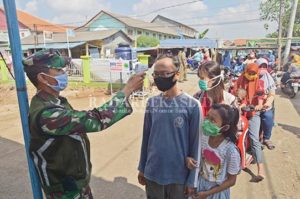 Pengunjung Pasar Tak Bermasker Dipulangkan