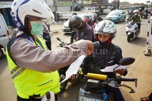 Tanpa SIKM Belasan Pengendara Diputar Balik