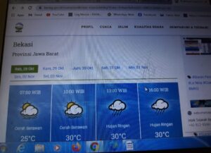 Prakiraan Cuaca Hari Ini, Waspada Hujan Lebat Siang Hingga Menjelang Malam