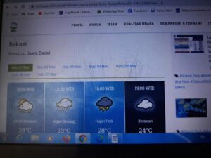 Prakiraan Cuaca Hari Ini, Bekasi Diguyur Hujan Siang Hingga Sore
