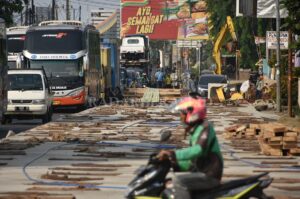 Dishub Klaim Tempatkan Personel di Titik Perbaikan Jalan