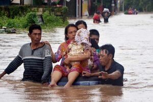 Titik Banjir Terendah  di Pondokmelati dan Tarumajaya
