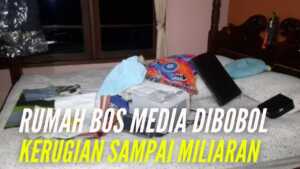 Ditinggal Belanja, Rumah Bos Media Dibobol Maling