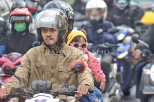 Pemudik Motor mulai Ramai di Jalur Pantura