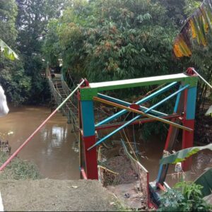 Jembatan di Bojongsari Roboh, Begini Kondisinya