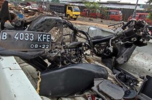 Korban Luka, Motor Terseret 2,5 Kilometer