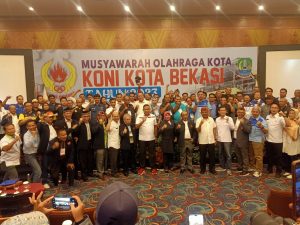 Ekowati Mengalah, Musorkot Pilih Plt Wali Kota Bekasi Ketua Umum KONI Kota Bekasi 2023-2027
