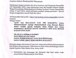 Peneliti BRIN AP Hasanudin Halalkan Darah Muhammadiyah, Warga Muhammadiyah Kota Bekasi Minta Perlindungan ke Polres Metro Bekasi