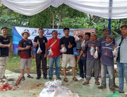 Ratusan Kantong Daging Kurban Dibagikan Hiswana Migas