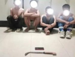 Mau Tawuran dan Tenteng Sajam, 4 Remaja di Bekasi Utara Ini Dicokok Polres Metro Bekasi