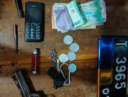 Warga Amankan Dua Orang Pemuda Terduga Pelaku Begal di Sukatani Bekasi   