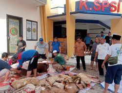 DPC K-SPSI Bekasi Potong Satu Sapi dan 12 Ekor Kambing