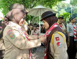 Kwarcab Kota Bekasi Kukuhkan 570 Pelajar sebagai Pramuka Garuda