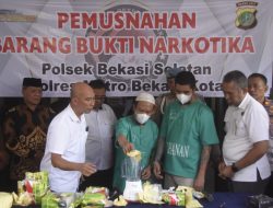 Polsek Bekasi Selatan Musnahkan 6 Kg Sabu dan Ratusan Butir Ekstasi   