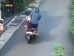 Motor Pengemudi Ojol Mendadak Terbakar saat Mengantar Penumpang di Pondokgede Bekasi