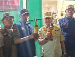 Tim Gabungan Gerebek Penjual Miras dan Obat Terlarang di Teluk Pucung