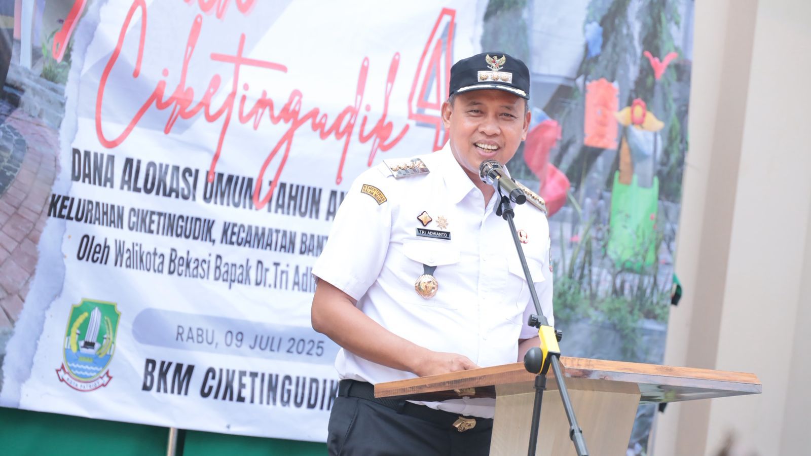 Wali Kota Bekasi Resmikan Taman Ciketing Udik, Komitmen Bangun 56 Taman Setiap Tahun