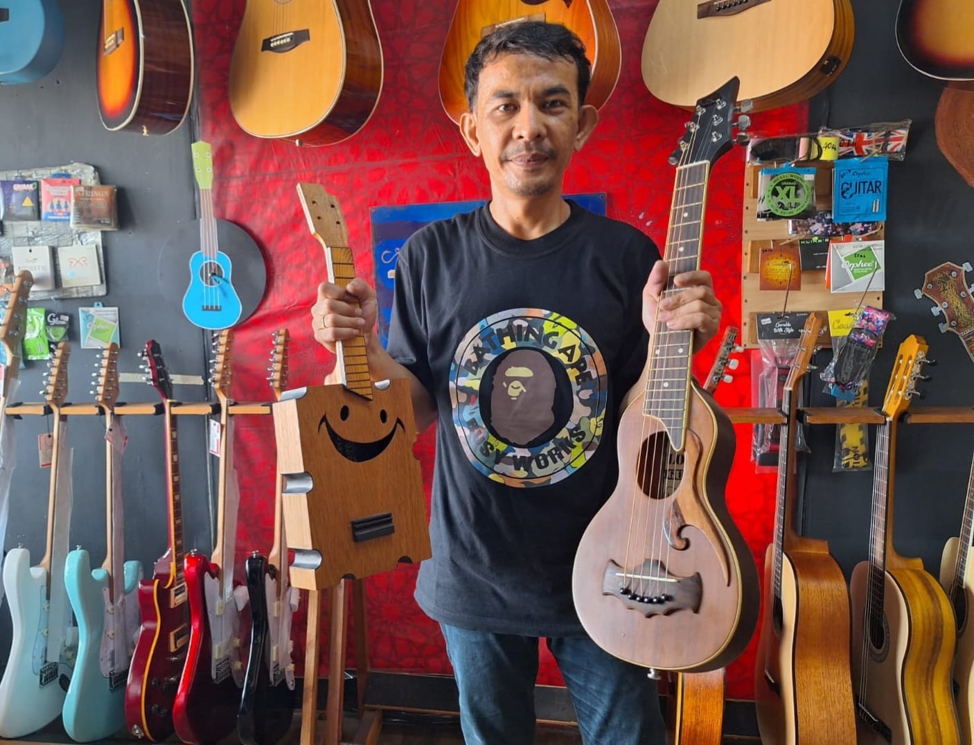 Mengenal Leonard Tobing, Perajin Gitar di Margahayu: Tekuni Hobi jadi Industri