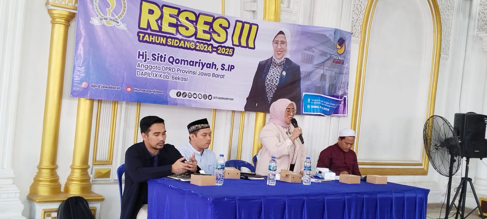 Anggota DPRD Provinsi Jabar Siti Qomariyah Helat Reses III, Soroti Masalah Lapangan Pekerjaan di Bekasi