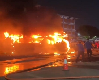 Bus Jurusan Palembang Terbakar di Terminal Bekasi, Ini Penyebabnya