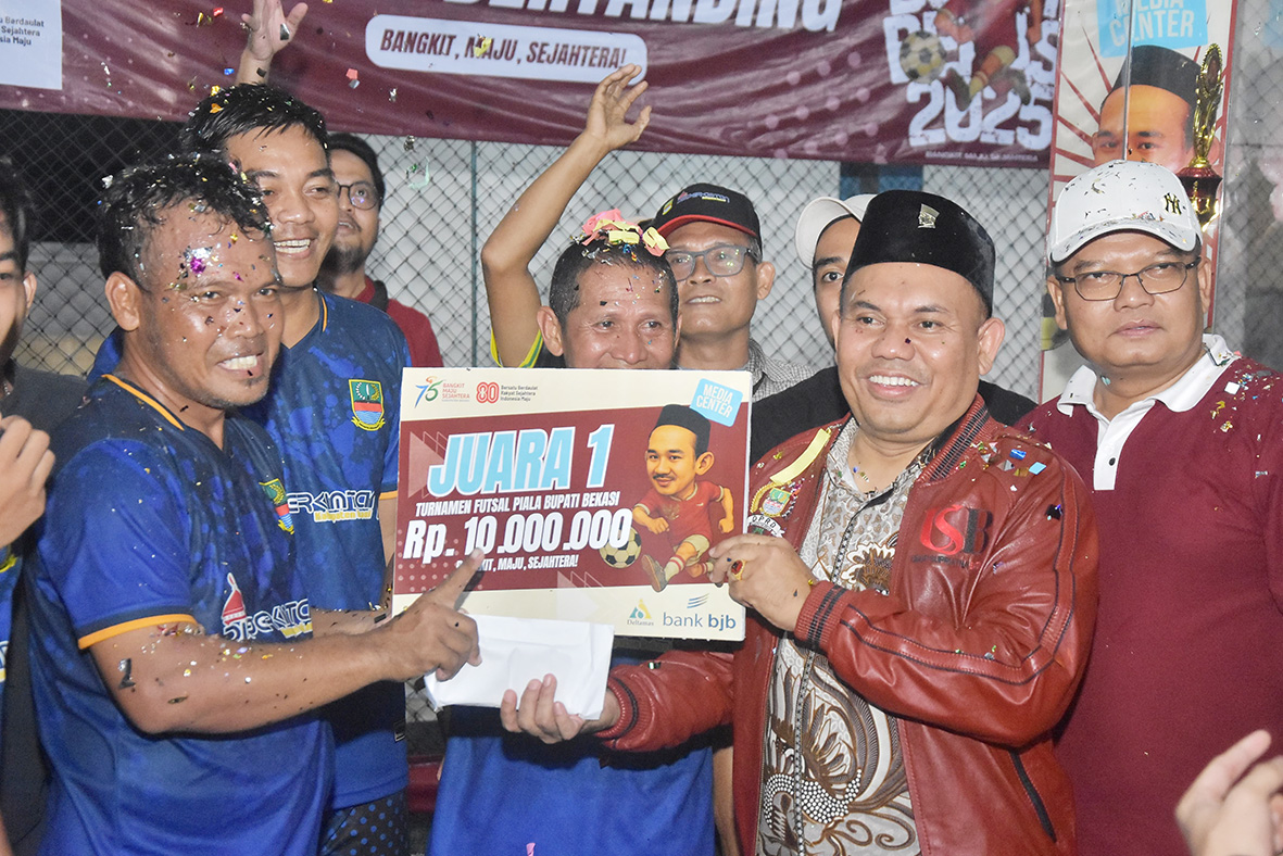 Tim Disperkimtan Juara Futsal Piala Bupati Bekasi 2025