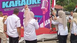 Meriahkan HUT ke-80 RI, Aparatur Kecamatan Jatiasih Adu Tarik Suara