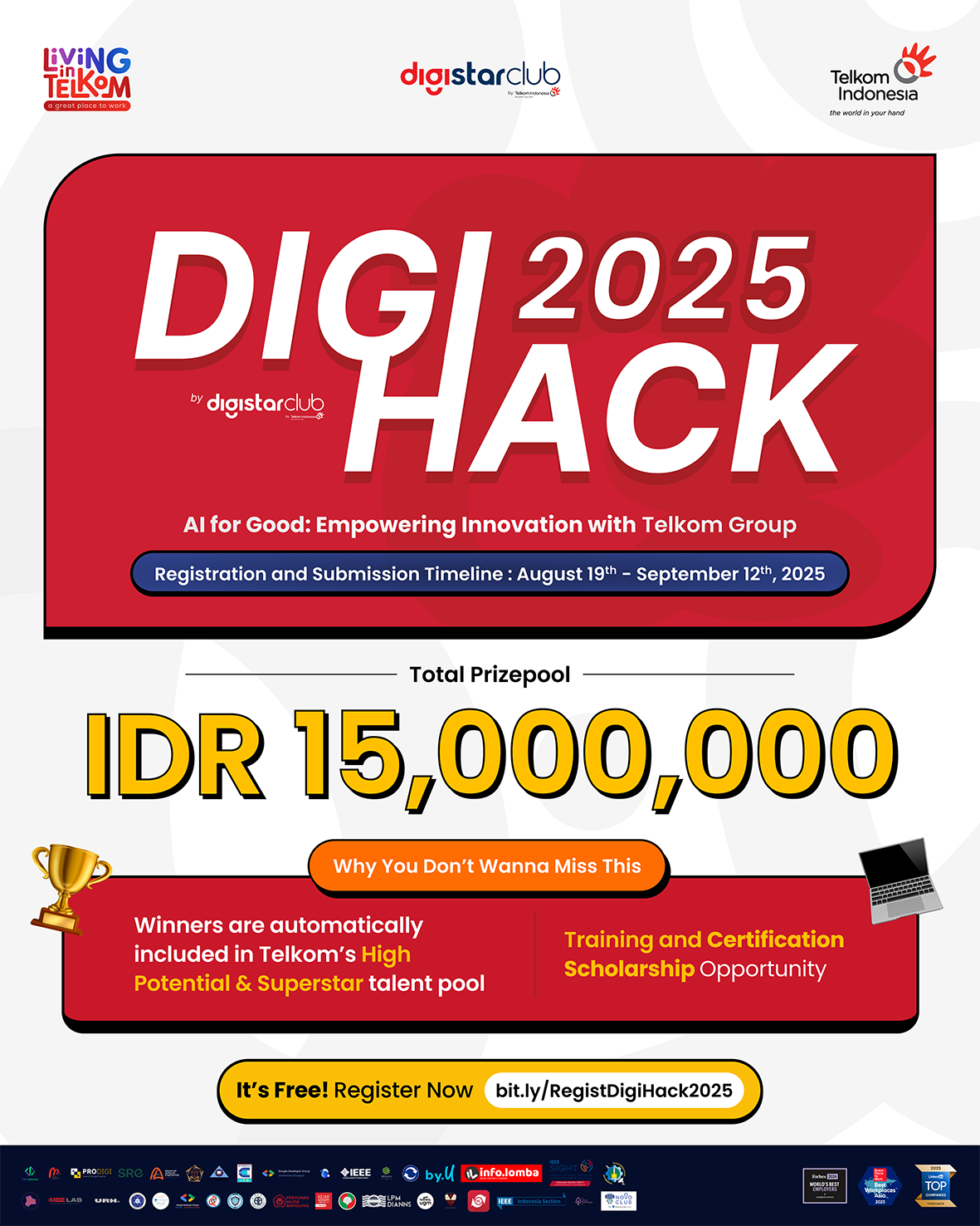 Telkom Hadirkan DigiHack 2025 sebagai Ruang Inovasi AI Talenta Digital