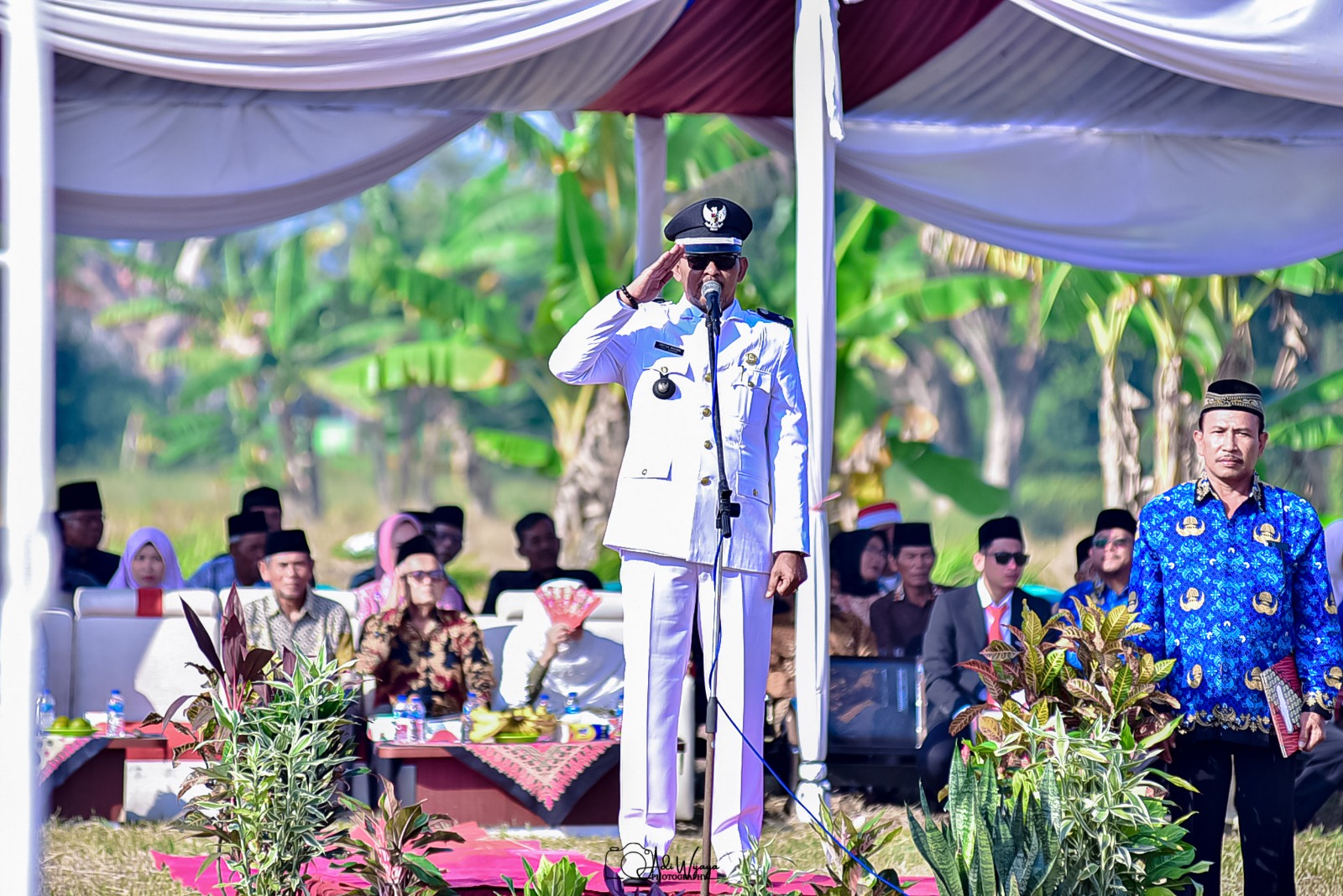 Jaga Demokrasi, Pemerintah Desa Sukadaya Gelar Upacara Kemerdekaan Mandiri