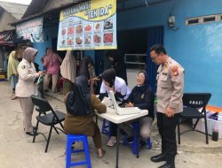 Polsek Medansatria Gelar Cek Kesehatan Gratis