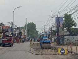 Perbaikan Jalan Perjuangan Timbulkan Kemacetan