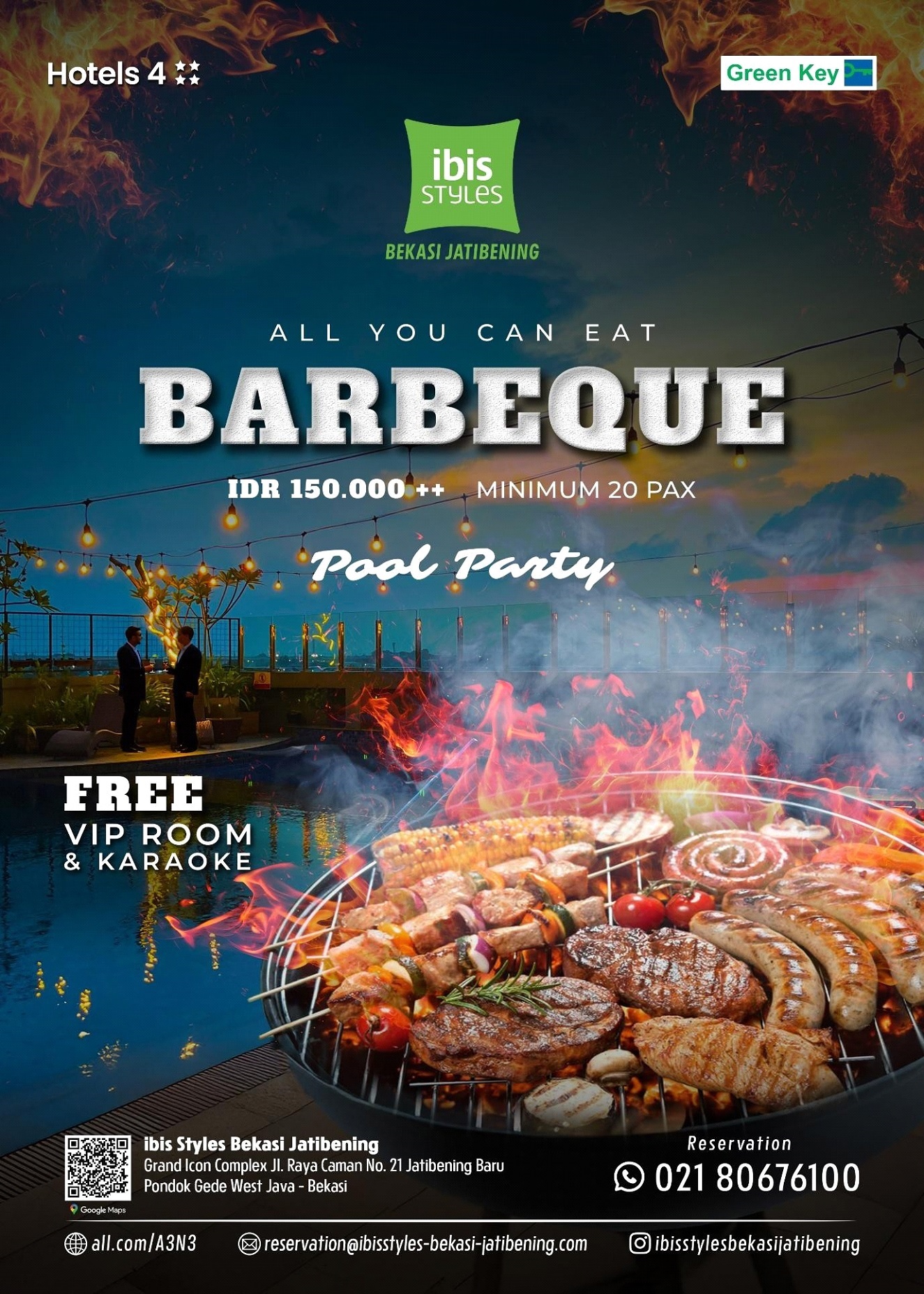Ibis Styles Bekasi Jatibening Hadirkan All Your Can Eat Barbeque Pool Party
