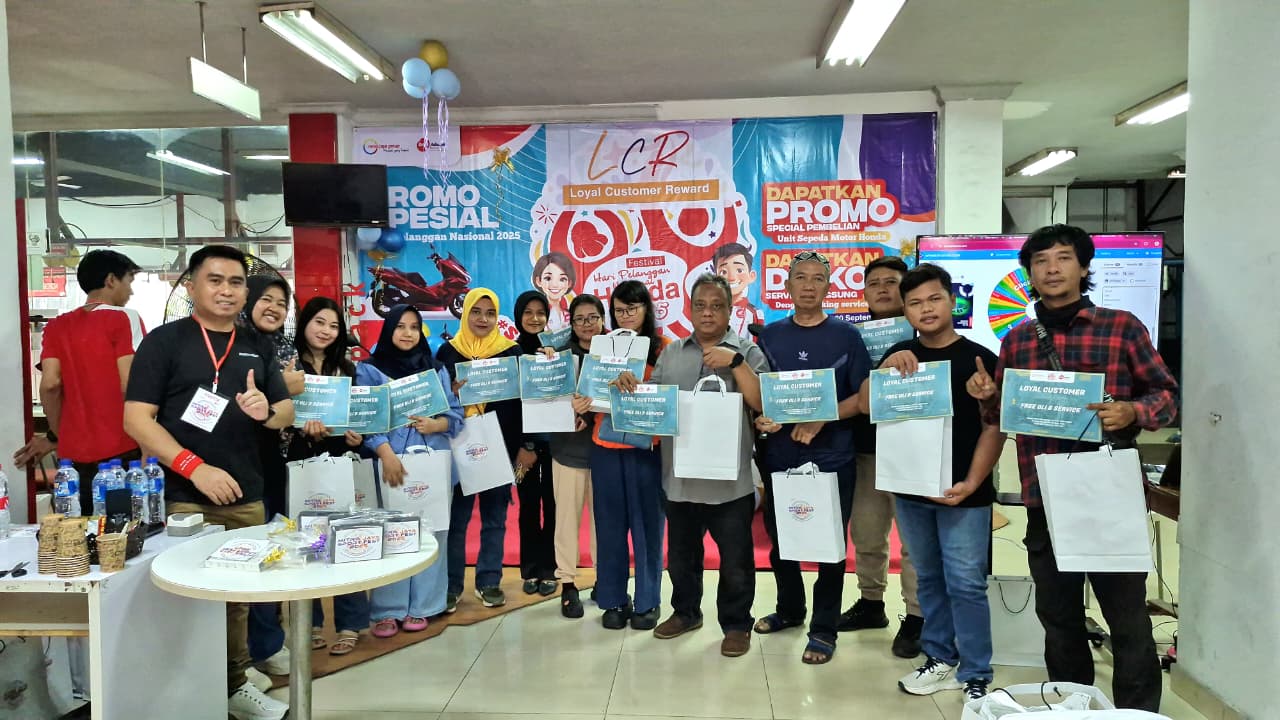 Hari Pelanggan Nasional 2025, Honda Mitra Jaya Bekasi Beri Reward Spesial untuk Konsumen  
