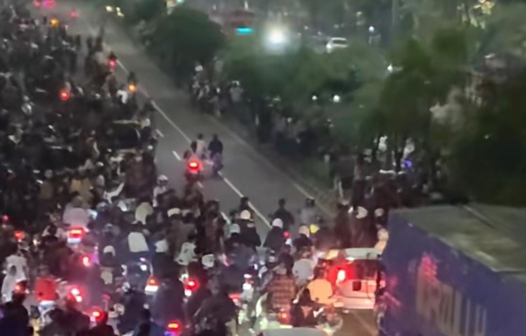 Balap Liar di Jalan Ahmad Yani Kucing-kucingan dengan Petugas