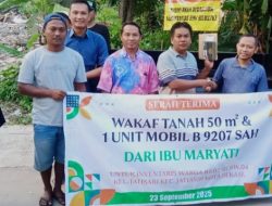 Warga Jatisari Wakafkan Tanah dan Mobil