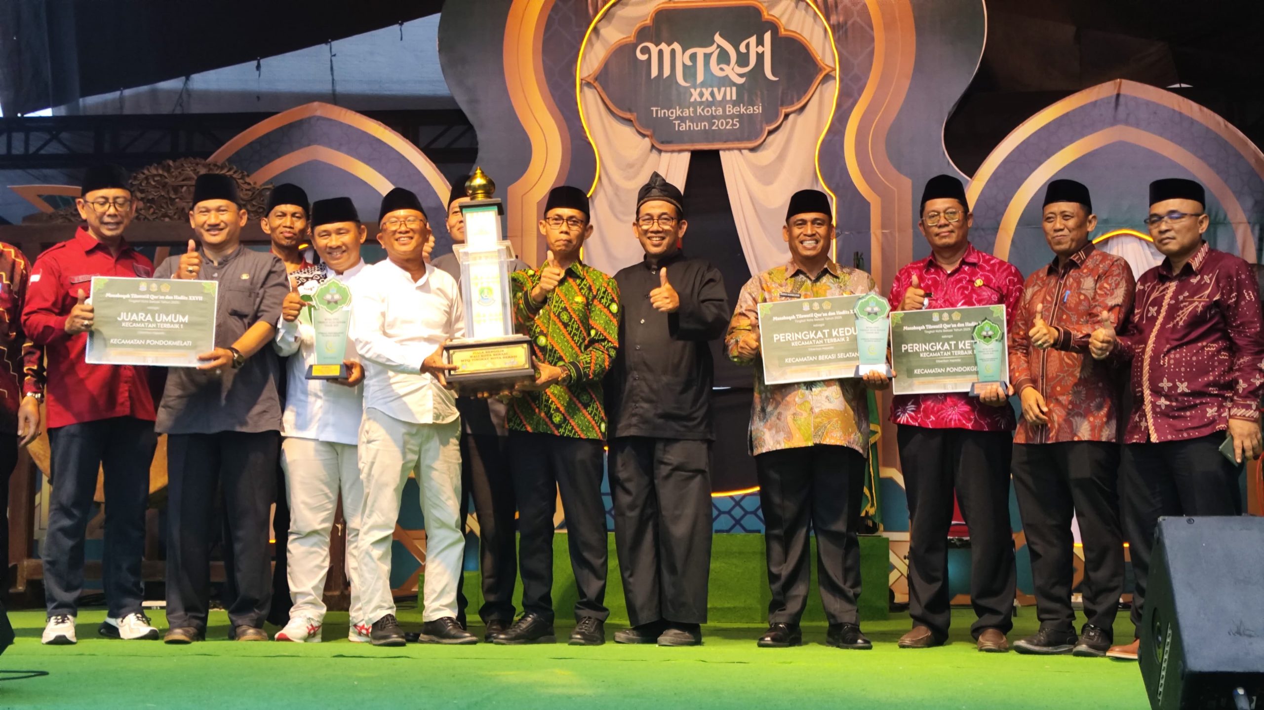 Kecamatan Pondok Melati Juara Umum MTQ ke-27 Kota Bekasi