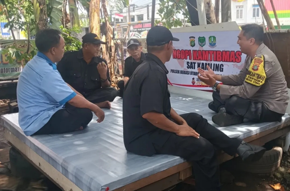 Polsek Bekasi Utara Intensifkan “Ngopi Kamtibmas” untuk Jaga Lingkungan