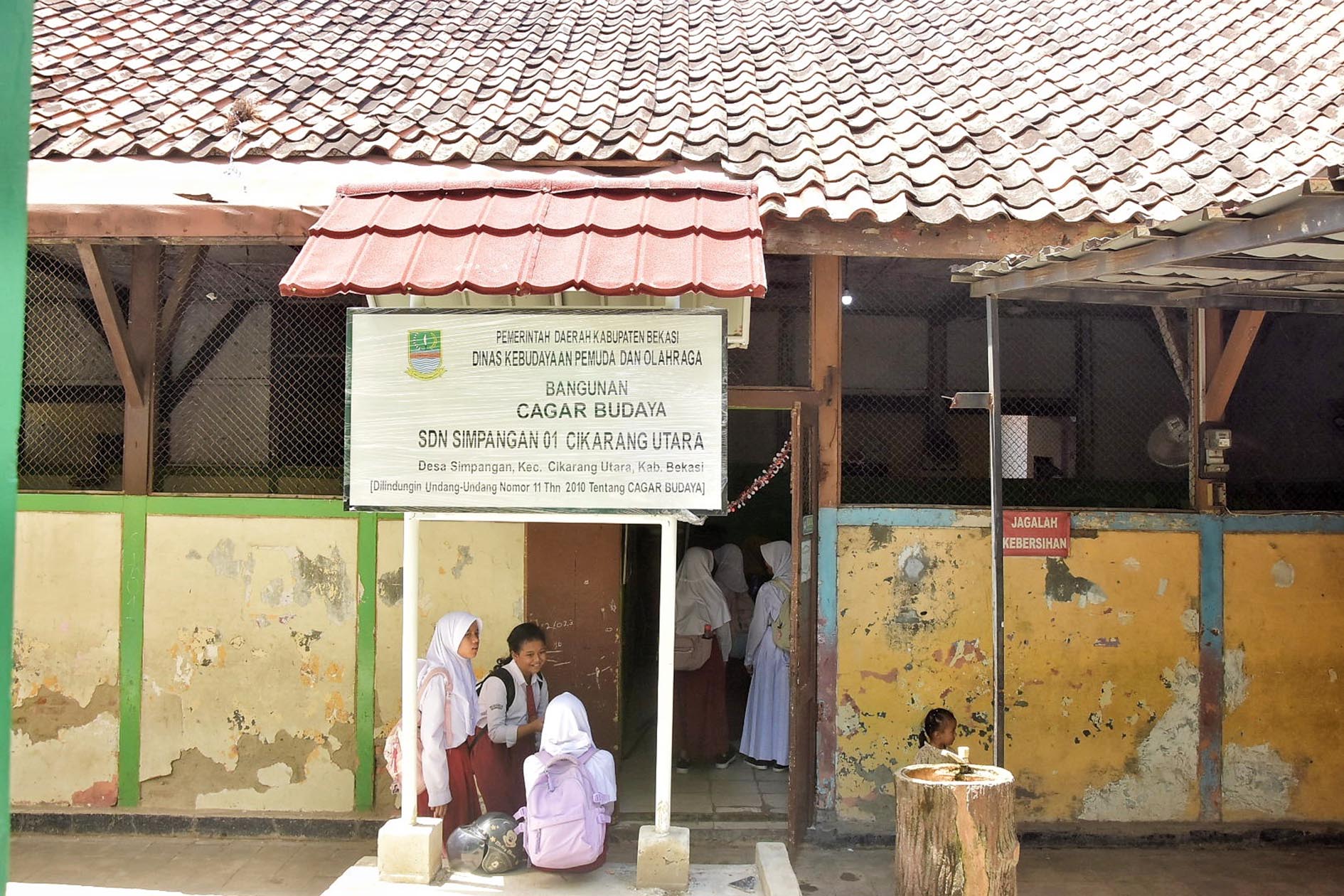SDN Simpangan 01 Cikarang, Cagar Budaya Berusia 108 Tahun: Dulunya Folk School Lemahabang