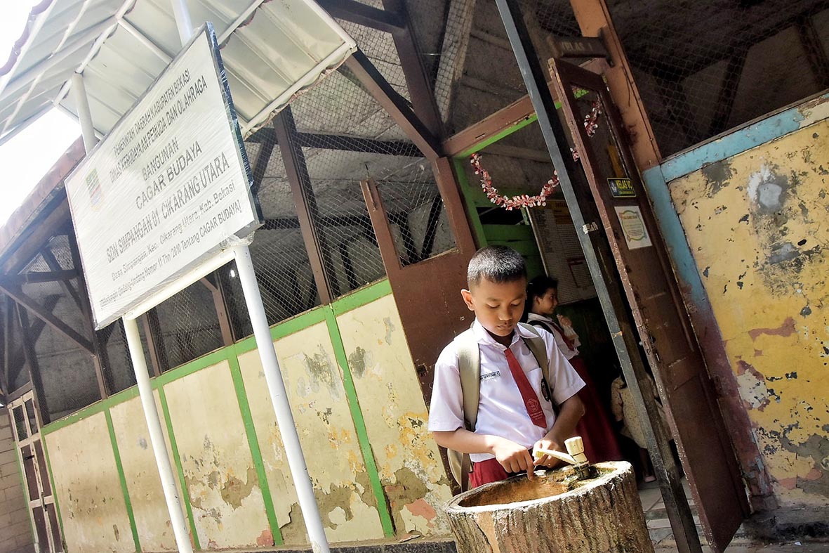 Disbudpora Rancang Revitalisasi Cagar Budaya SDN Simpangan 01 Cikarang