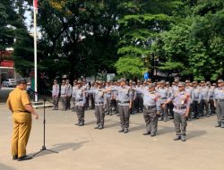 Ratusan Anggota Linmas Bekasi Selatan Asah Kemampuan Baris Berbaris