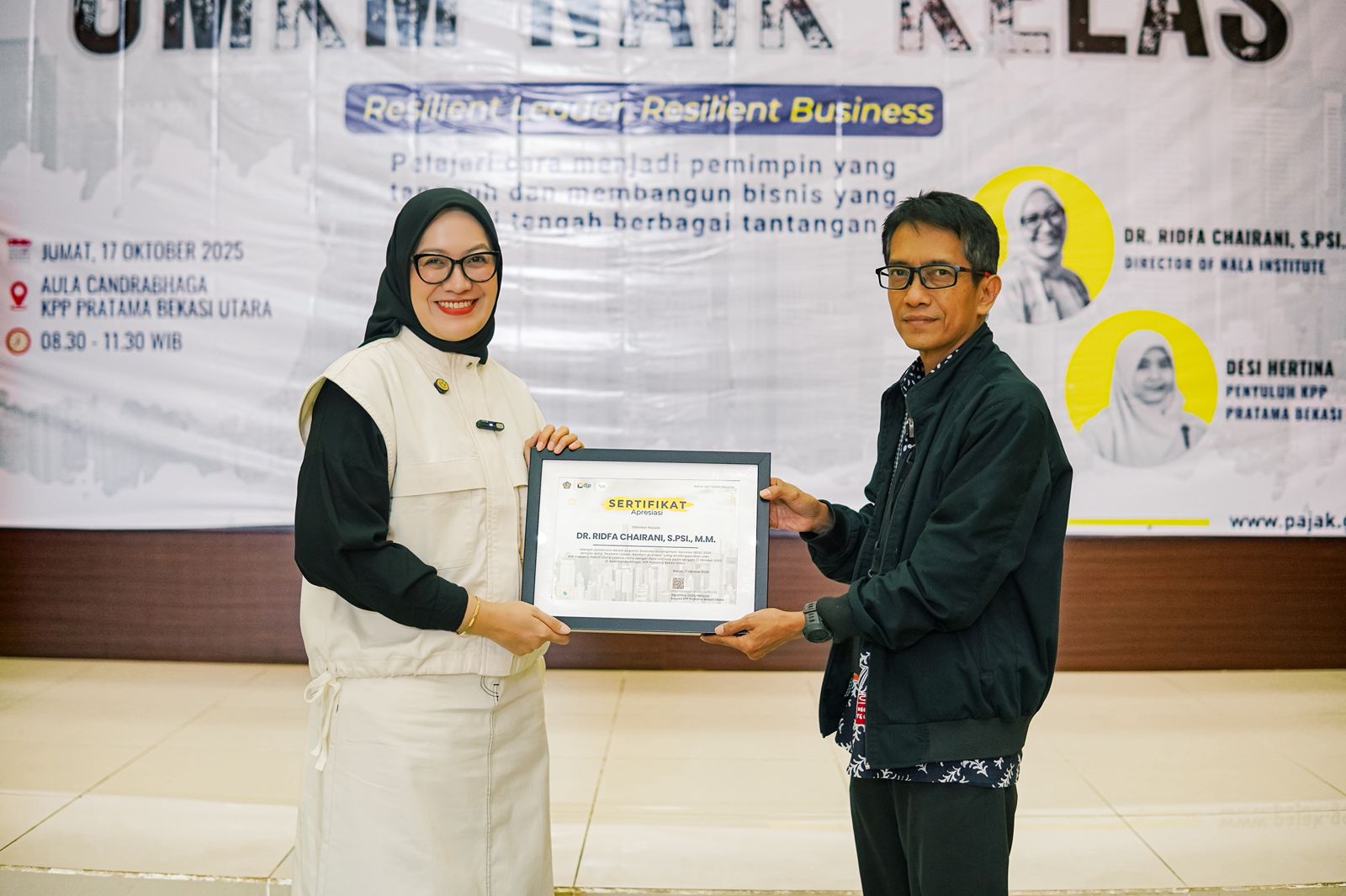 UMKM Naik Kelas Bersama NALA Institute x DJP KPP Bekasi Utara: Membangun “Resilient Leader & Resilient Business”