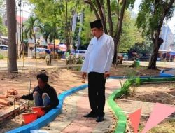 Lurah Pejuang Pantau Pembangunan Taman Oval, Pastikan Pekerjaan Berkualitas dan Tepat Waktu