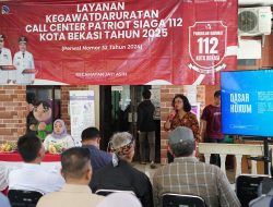 Diskominfostandi Kota Bekasi Sosialisasikan Layanan Patriot Siaga 112 di Jatiasih