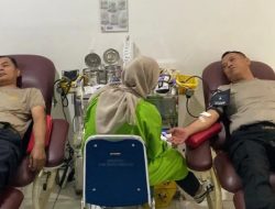 HUT Humas Polri di Kota Bekasi Diisi Aksi Donor Darah 