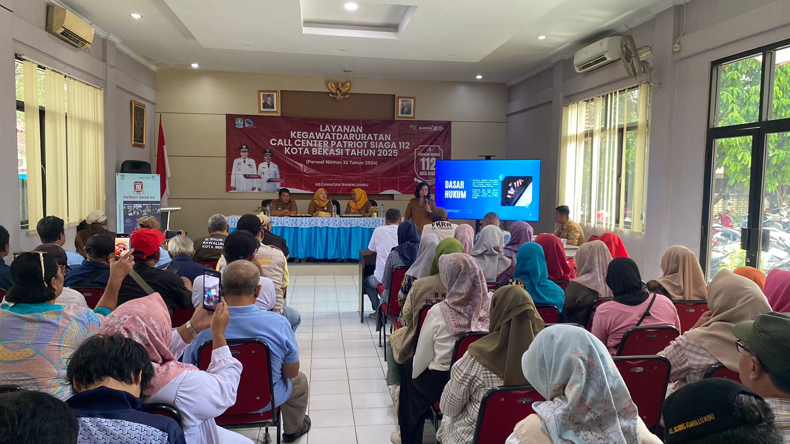 Diskominfostandi Kota Bekasi Gelar Diseminasi Patriot Siaga 112 untuk Masyarakat Rawalumbu