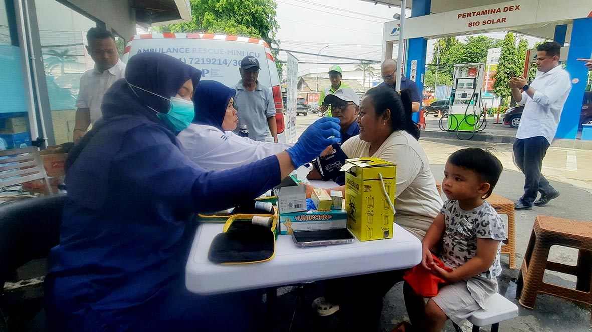 Isi Bensin Sambil Cek Kesehatan Gratis
