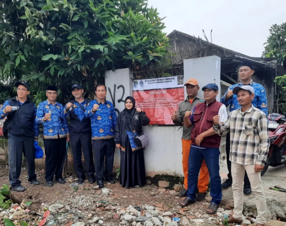 Respon Aduan Warga, Kelurahan Sepanjang Jaya Tutup TPS Liar