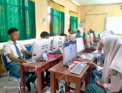 Siswa Bekasi Jalani Gladi Bersih Tes Kemampuan Akademik